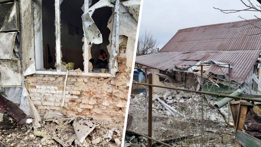 Белгородский губернатор Гладков показал последствия обстрела села Журавлевка