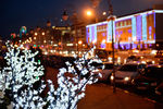 Новогодняя иллюминация на улицах Грозного