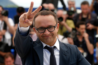 Режиссер Андрей Звягинцев с фильмом «Левиафан» на фотосессии в рамках кинофестиваля в Каннах, 2014 год