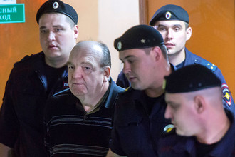 Бывший директор ФСИН России Александр Реймер в зале заседаний Пресненского суда Москвы