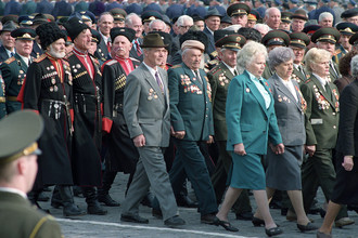 Парад ветеранов Великой Отечественной войны, посвященный 50-летию Победы, 1995 год