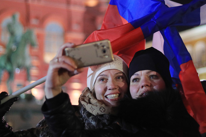 Митинг-концерт «Россия. Севастополь. Крым» на Манежной площади, 18 марта 2018 года