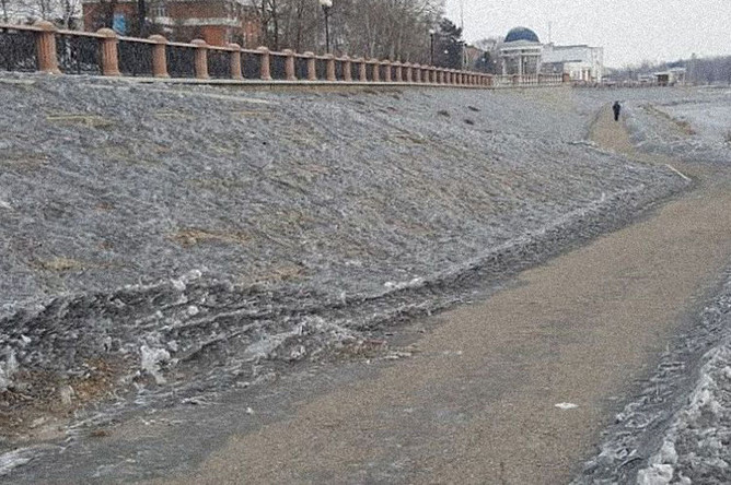 В кузбассе выпал черный снег, 16 февраля 2019 года