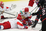Во время финального матча молодежного чемпионата мира по хоккею между сборными командами Канады и России, 5 января 2020 года