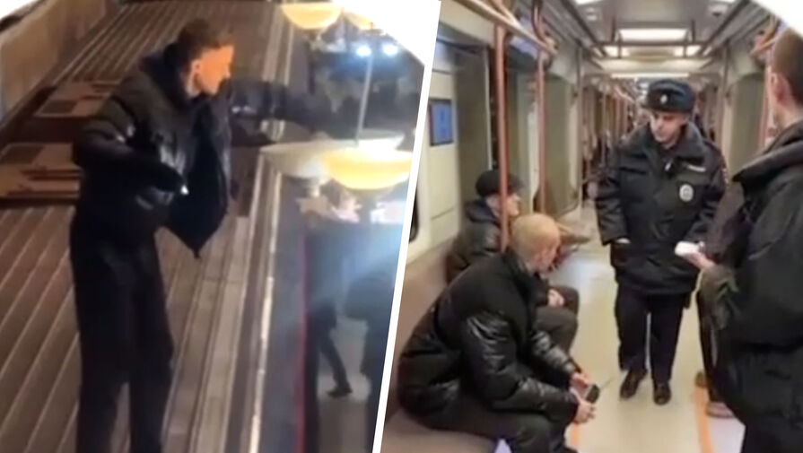 В Москве задержали пранкеров, бегавших по крыше поезда метро