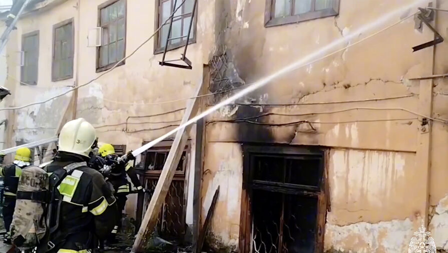На северо-востоке Москвы локализовали пожар в административном здании