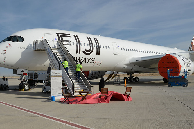Лайнер Airbus A350-900 авиакомпании Fiji Airways