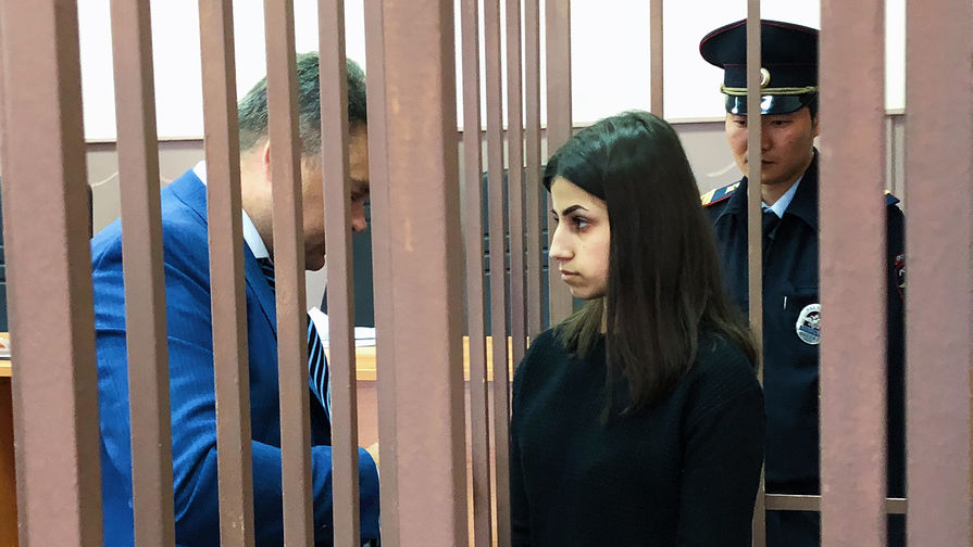 Ангелина Хачатурян в Басманном суде, 27 сентября 2018 года