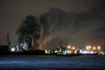 Пожар на военном корабле корвет «Проворный» проекта 20385 на «Северной верфи» в Санкт-Петербурге, 17 декабря 2021 года
