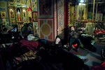 Протестующие спят в Златоверхом Михайловском соборе