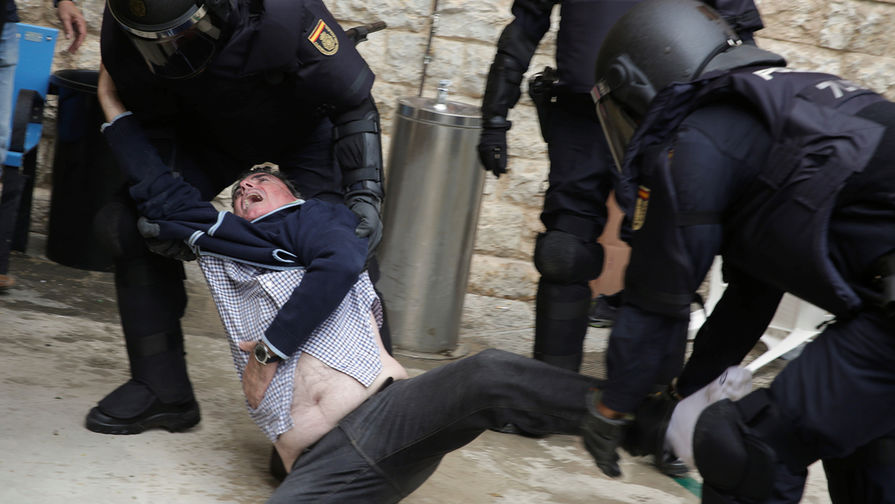 В&nbsp;день референдума в&nbsp;Каталонии в&nbsp;столкновениях с&nbsp;полицией пострадало более 400&nbsp;человек