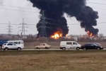 Пожар на нефтебазе в Белгородской области, 1 апреля 2022 года 
