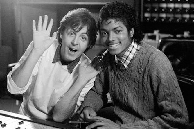 Джексон и Пол Маккартни записали совместный сингл «Say Say Say» для альбома Маккартни «Pipes of Peace». Запись была сделана на студии Abbey Road, а продюсировал ее Джордж Мартин. Сотрудничество Майкла Джексона с The Beatles не ограничилось этим дуэтом — Король поп-музыки выкупил часть авторских прав на песни «великой четверки»