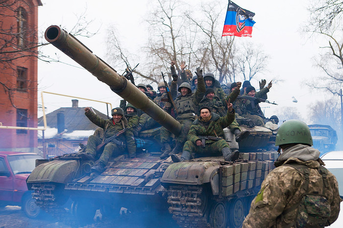 Ополченцы ДНР в&nbsp;окрестностях Донецкого аэропорта