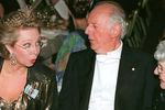 С шведской принцессой Кристиной в Стокгольме, 1997 год