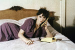 Анна Самохина на съемках фильма «Воры в законе», 1988 год