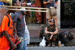 Духовой оркестр играет на улицах Нового Орлеана в честь 10-й годовщины урагана «Катрина»