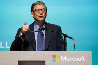 Билл Гейтс на собрании акционеров Microsoft в Белвью, штат Вашингтон, 2013 год