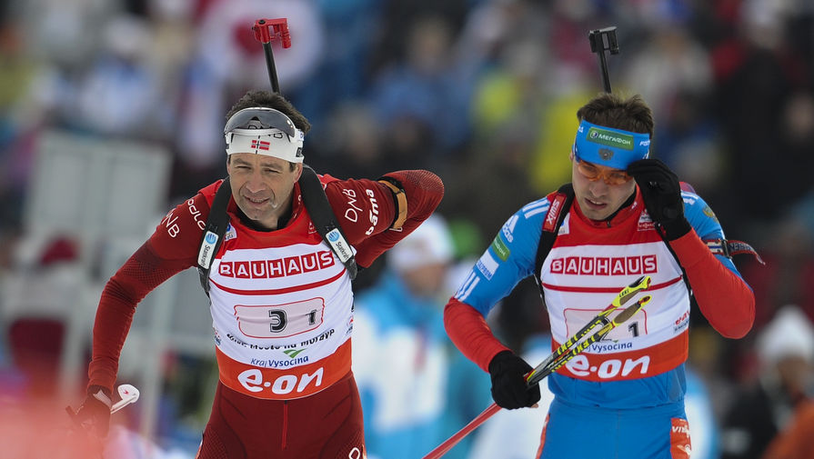 Совсем недавно Уле-Эйнар Бьорндален (слева) и Антон Шипулин соперничали на трассе. Весьма вероятно, теперь норвежец будет тренировать россиянина. 