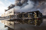 Тушение пожара в торговом центре «Адмирал»