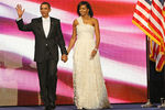 Барак Обама с супругой на праздничном балу после церемонии инаугурации