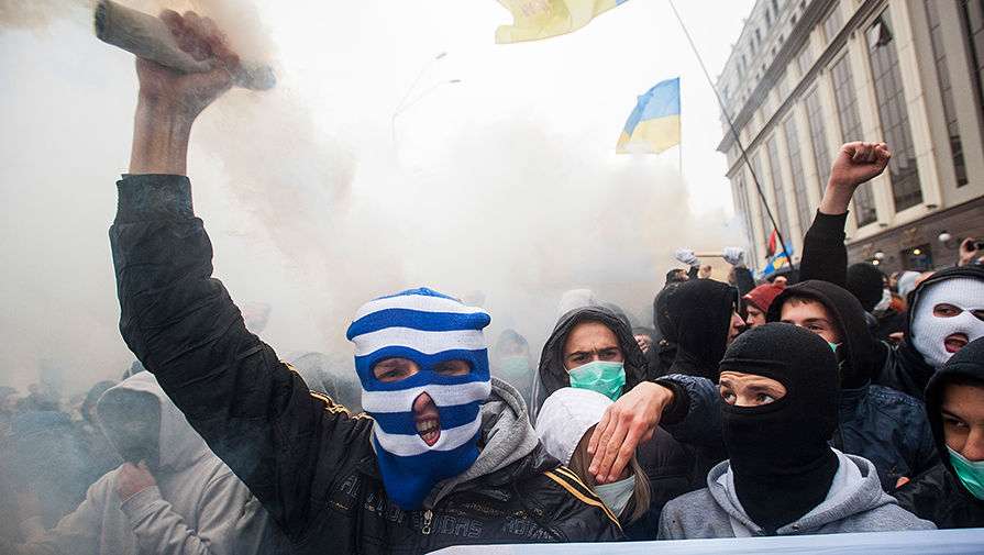 Марш националистов в центре Киева