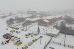 Вид на территорию шахты «Листвяжная» в городе Белово, 25 ноября 2021 года