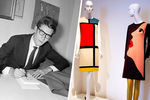 Ив Сен-Лоран всегда стремился соединить в коллекциях моду и современное искусство. Цветовые блоки Пита Мондриана вдохновили его в 1965 году на создание платья-трапеции с принтом, повторяющим его знаменитую «Композицию с красным, синим и желтым»: в коллекцию под названием The Mondrian Collection вошло шесть нарядов. 