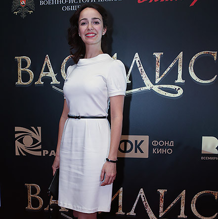 Актриса Валерия Ланская на премьере фильма режиссера Антона Сиверса «Василиса» в кинотеатре «Октябрь»
