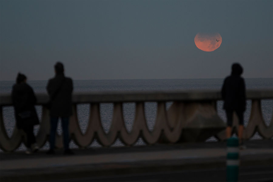 Частичное лунное затмение в&nbsp;провинции Ла-Корунья, Испания, 19&nbsp;ноября 2021&nbsp;года