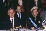 Слева направо: Президент СССР Михаил Горбачев, королева Испании София. Королевский дворец Эль-Пардо, 1990 год