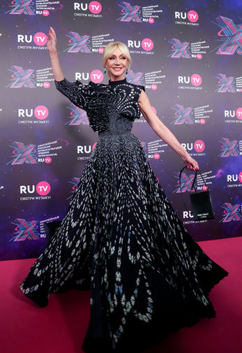 Кристина Орбакайте на церемонии вручения X Юбилейной русской музыкальной премии телеканала RU.TV в концертном зале «Крокус Сити Холл», 22 мая 2021 года
