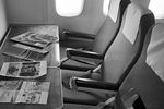 1972 год. Кресла в салоне пассажирского самолета Ту-154