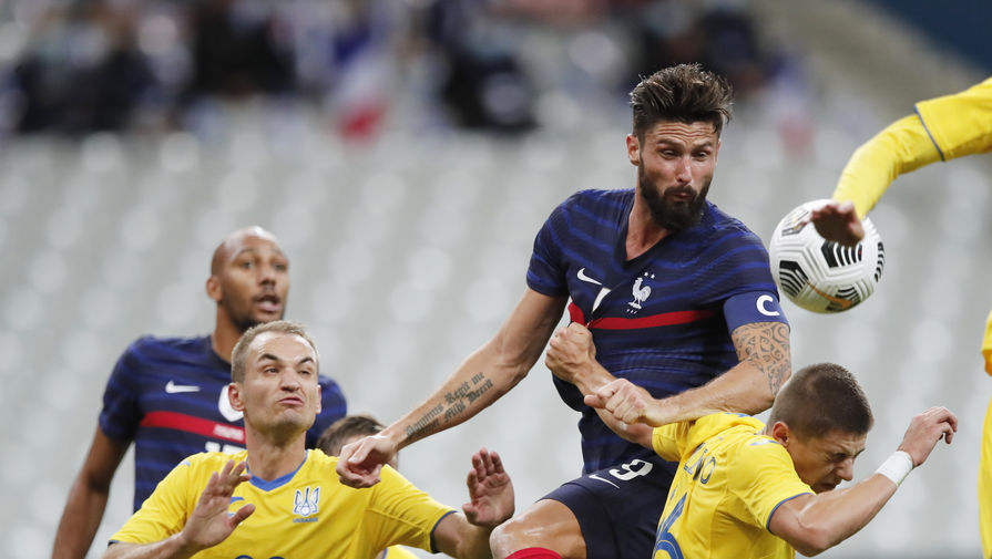 Эпизод матча Франция — Украина