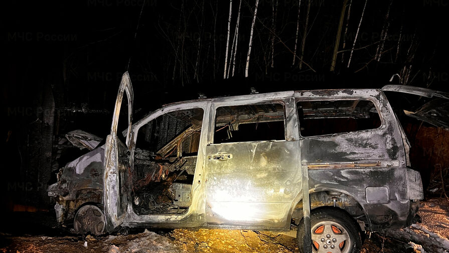 Водитель заживо сгорел в автомобиле в Иркутской области