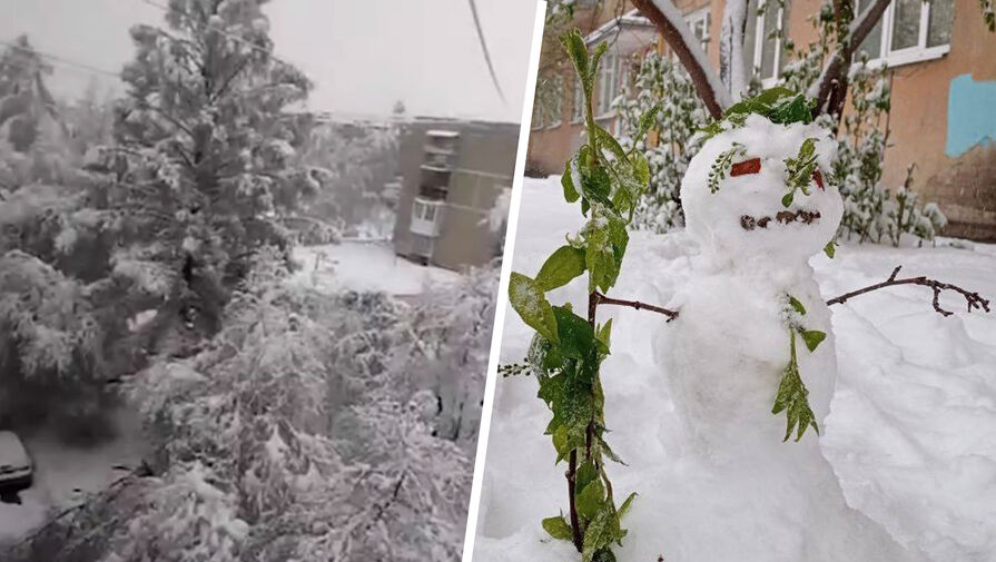 Аномальный майский снегопад накрыл Екатеринбург