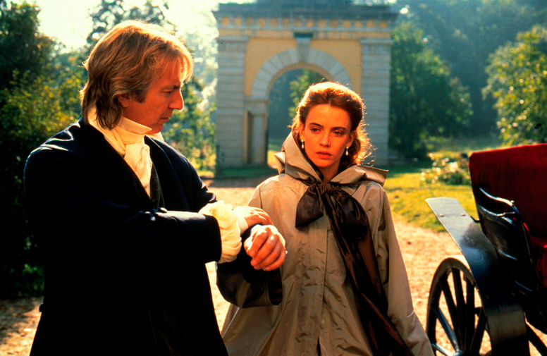Алан Рикман и Аманда Оомс в фильме «Месмер» (1994)
