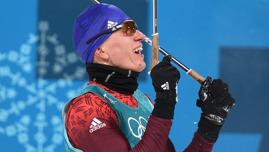 Александр Большунов, обладатель бронзовой медали в лыжном спринте Олимпиады в Пхенчхане