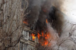 На месте взрыва в многоквартирном жилом доме по улице Космонавтов в Волгограде