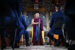 Участник I Международного буддийского форума «Традиционный буддизм и вызовы современности» в Иволгинском дацане «Хамбын Хурэ», Бурятия, 18 августа 2023 года