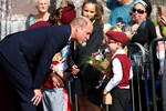 Британский принц Уильям, принц Уэльский во время посещения собора Святого Давида в первую годовщину смерти королевы Елизаветы в Сент-Дэвидсе, Уэльс, Великобритания, 8 сентября 2023 года