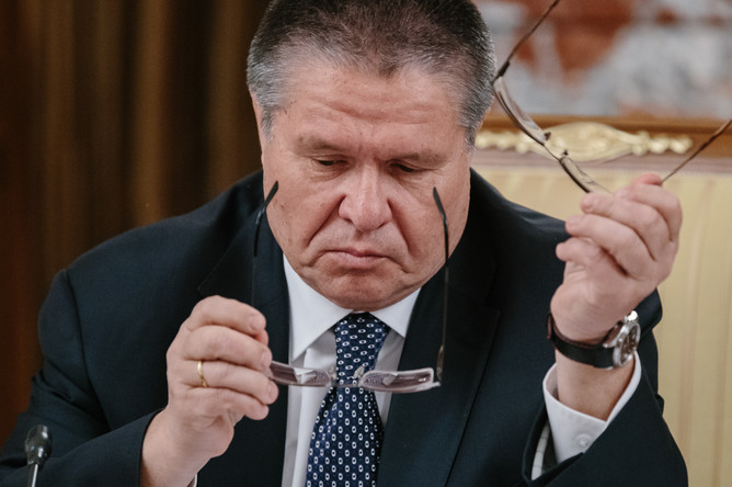 Алексей Улюкаев на заседании правительства в Москве, апрель 2016