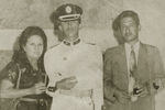 Уго Чавес со своими родителями во время обучения в военной академии
