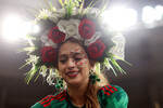 Болельщица сборной Мексики на ЧМ-2022 в Катаре
