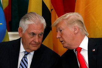 Дональд Трамп и Рекс Тиллерсон