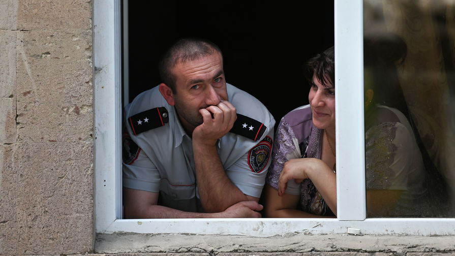 Жители города Берд на&nbsp;армяно-азербайджанской границе, 15 июля 2020 года