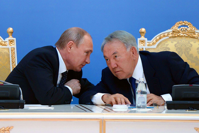Владимир Путин и президент Казахстана Нурсултан Назарбаев