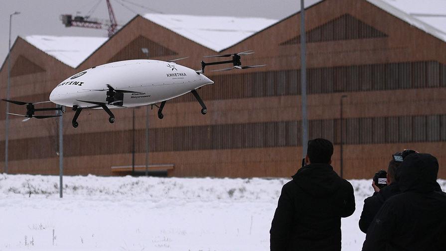 Тестовый полет прототипа электролета в&nbsp;рамках презентации лаборатории городских полетов, 7 декабря 2018 года