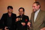 Поэт Владимир Вишневский, иллюзионист Рафаэль Циталашвили и Виктор Коклюшкин, 2006 год
