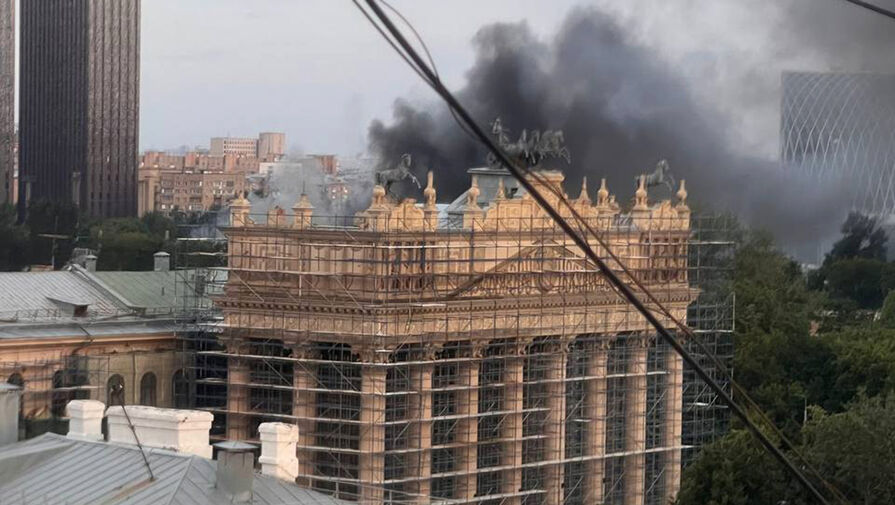 На севере Москвы произошел пожар